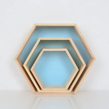 Load image into Gallery viewer, 3PCS/Set Wooden Small House Shelf Storage Rack Solid Wood Crafts Children Home Decoration Storage Wall Hanging Decoration 5
